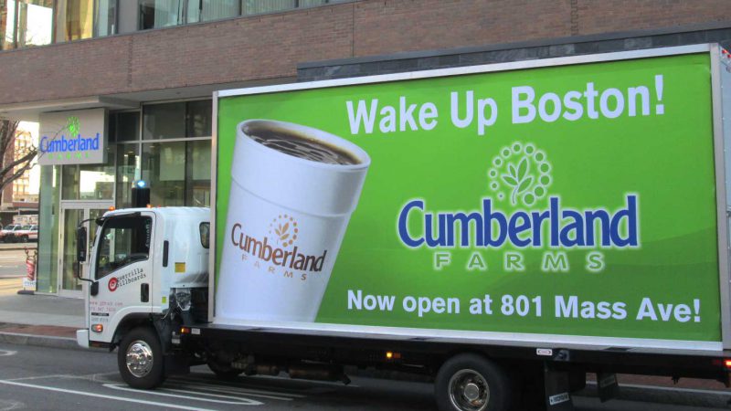 Mobile billboard in Boston