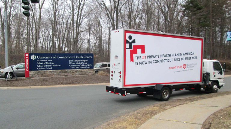 Harvard Pilgrim - Guerrilla Mobile Billboards