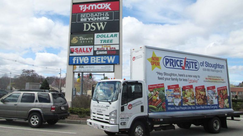 Billboard truck with Price-Rite advertising