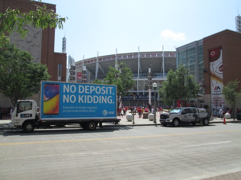Mobile billboard truck in Cincinnati OH