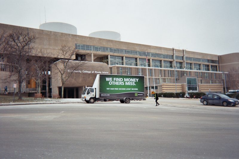 Mobile billboard ad in Warwick, RI