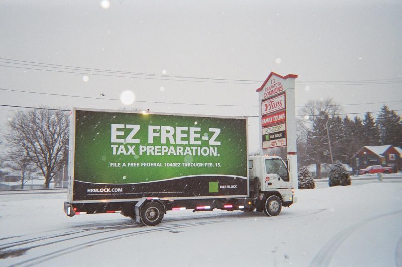 Mobile billboard truck in Canastota, NY