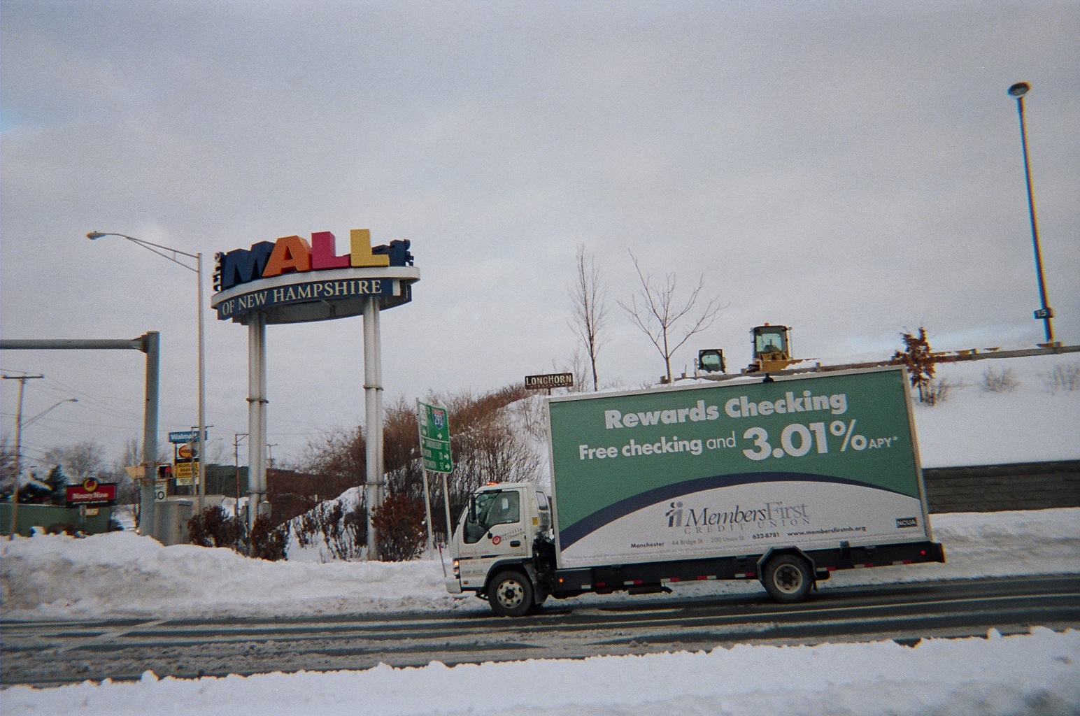 Billboard truck in Manchester NH