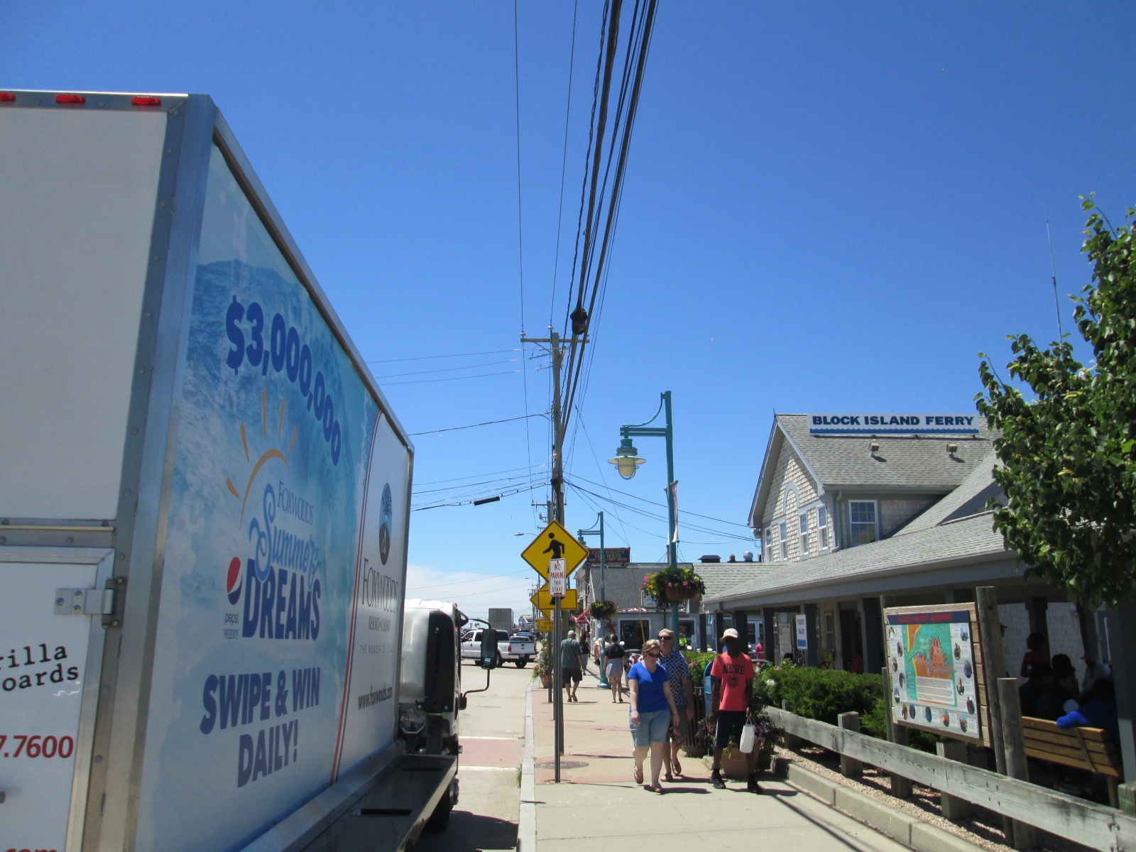 Billboard truck in Point Judith RI