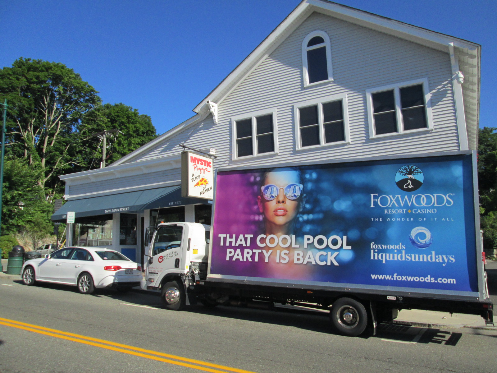 Mobile billboard truck in Mystic CT