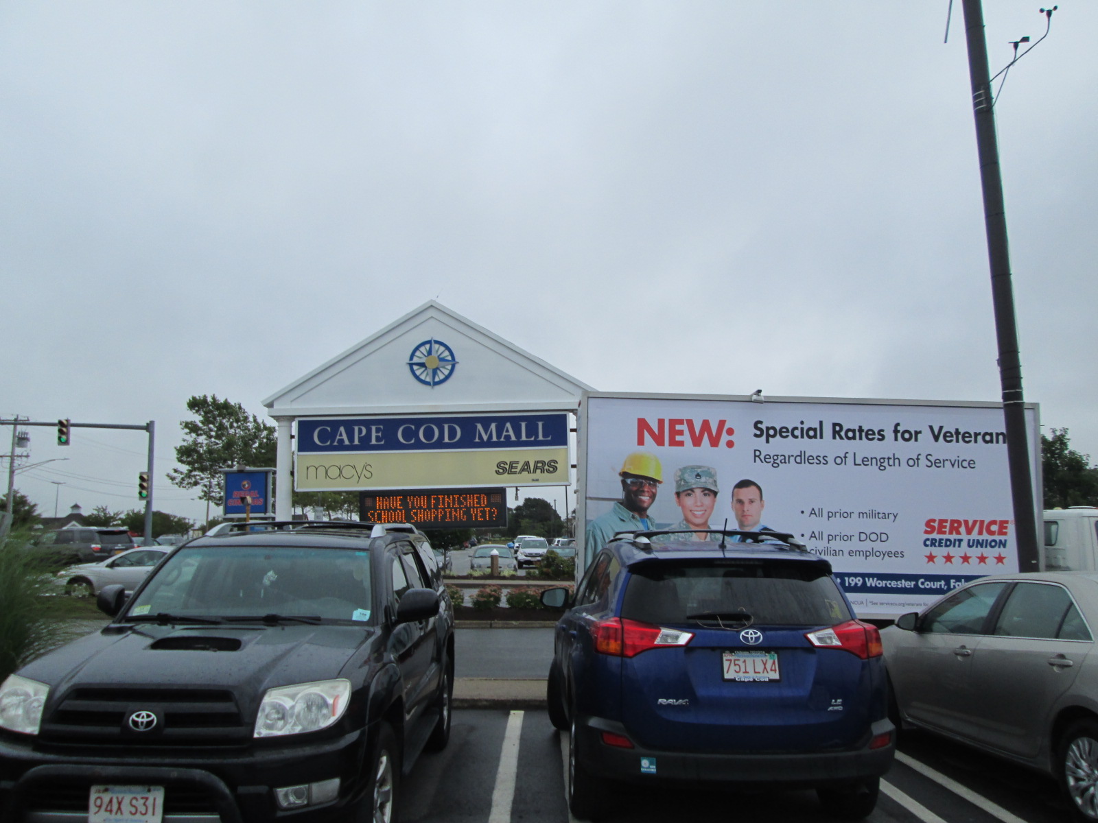 Billboard truck in Hyannis, Cape Cod, MA