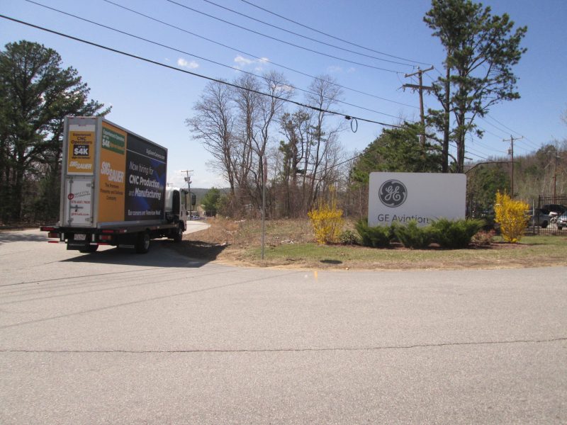 Billboard truck in Manchester NH