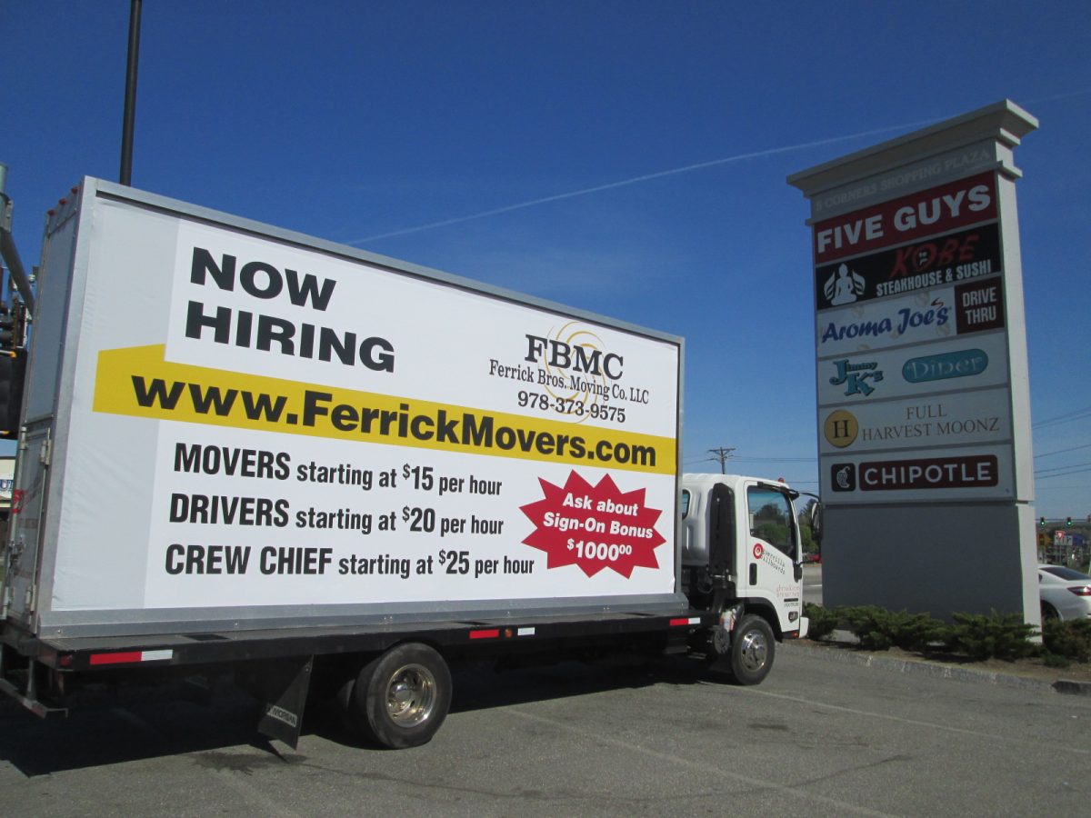 Ferrick Bros. Movers NOW HIRING Guerrilla Mobile Billboards