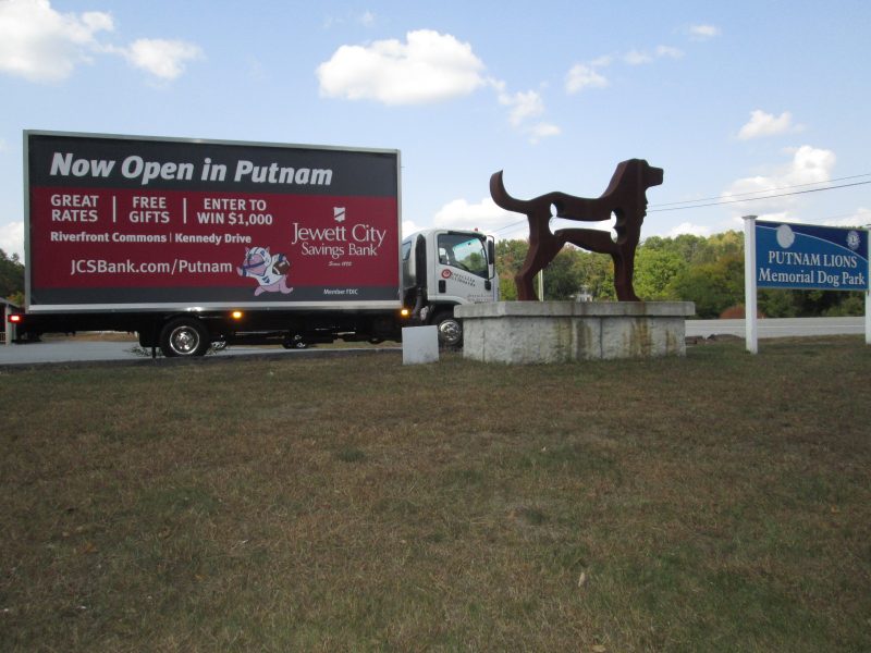 Billboard truck in Putnam CT