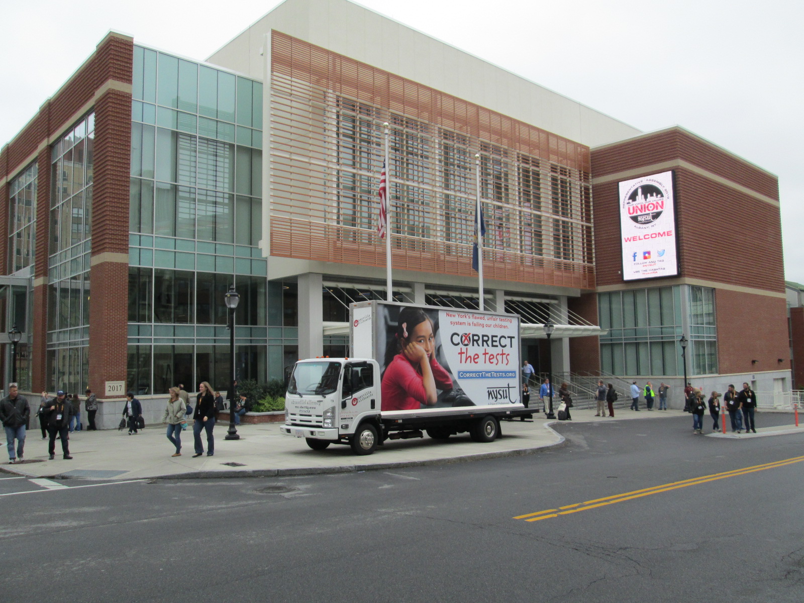 Mobile billboard for NYSUT 2019 Annual Convention Albany NY