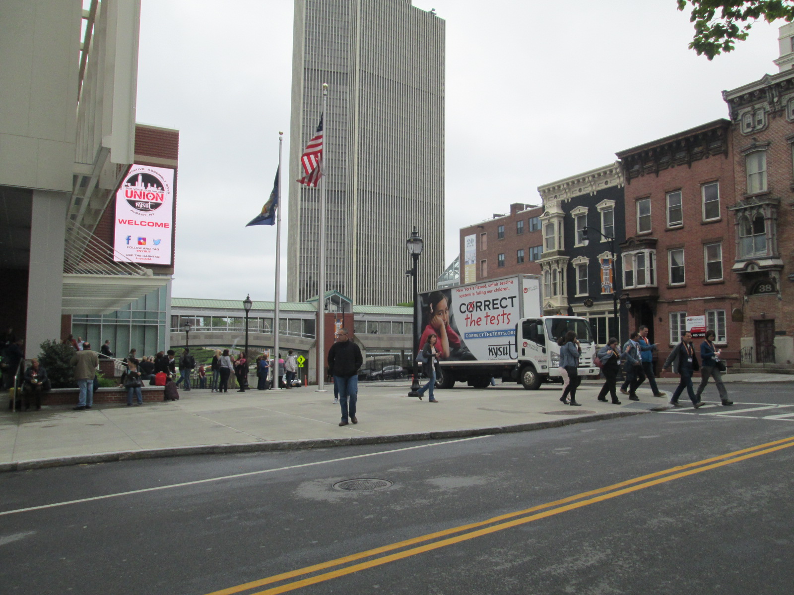 NYSUT Mobile billboard in Albany NY