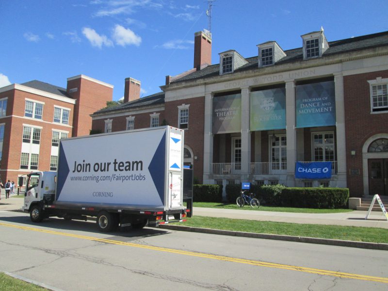 Join Our Team Mobile Billboard at the University of Rochester