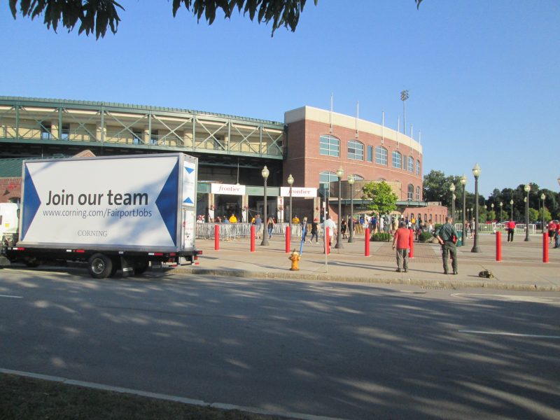 Join Our Team Mobile Billboard at Frontier Field in Rochester NY.
