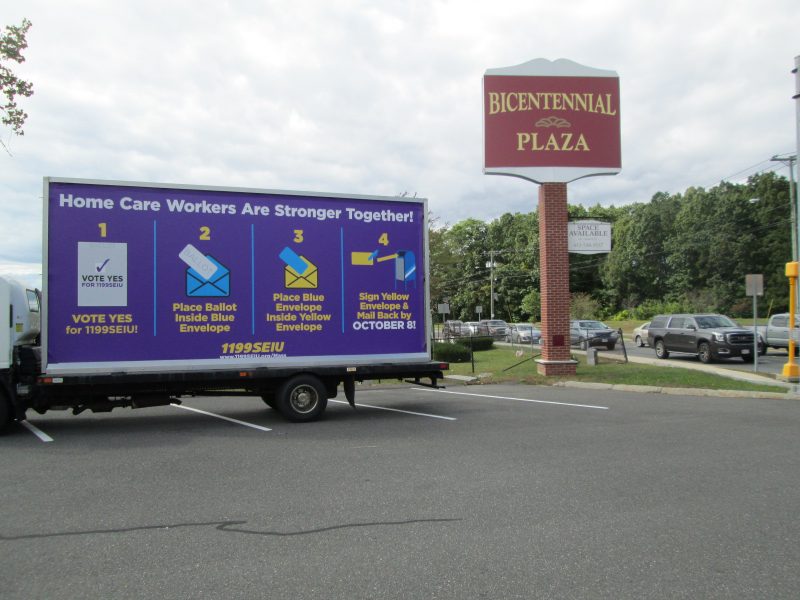Mobile billboard in Springfield MA