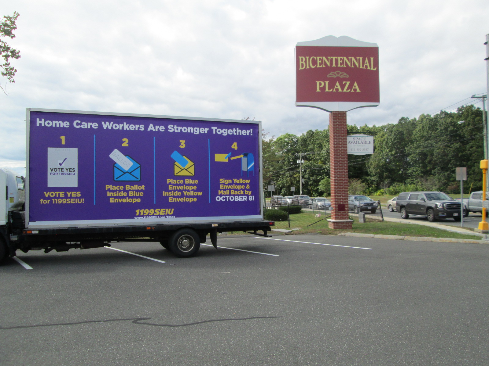 Mobile billboard in Springfield MA