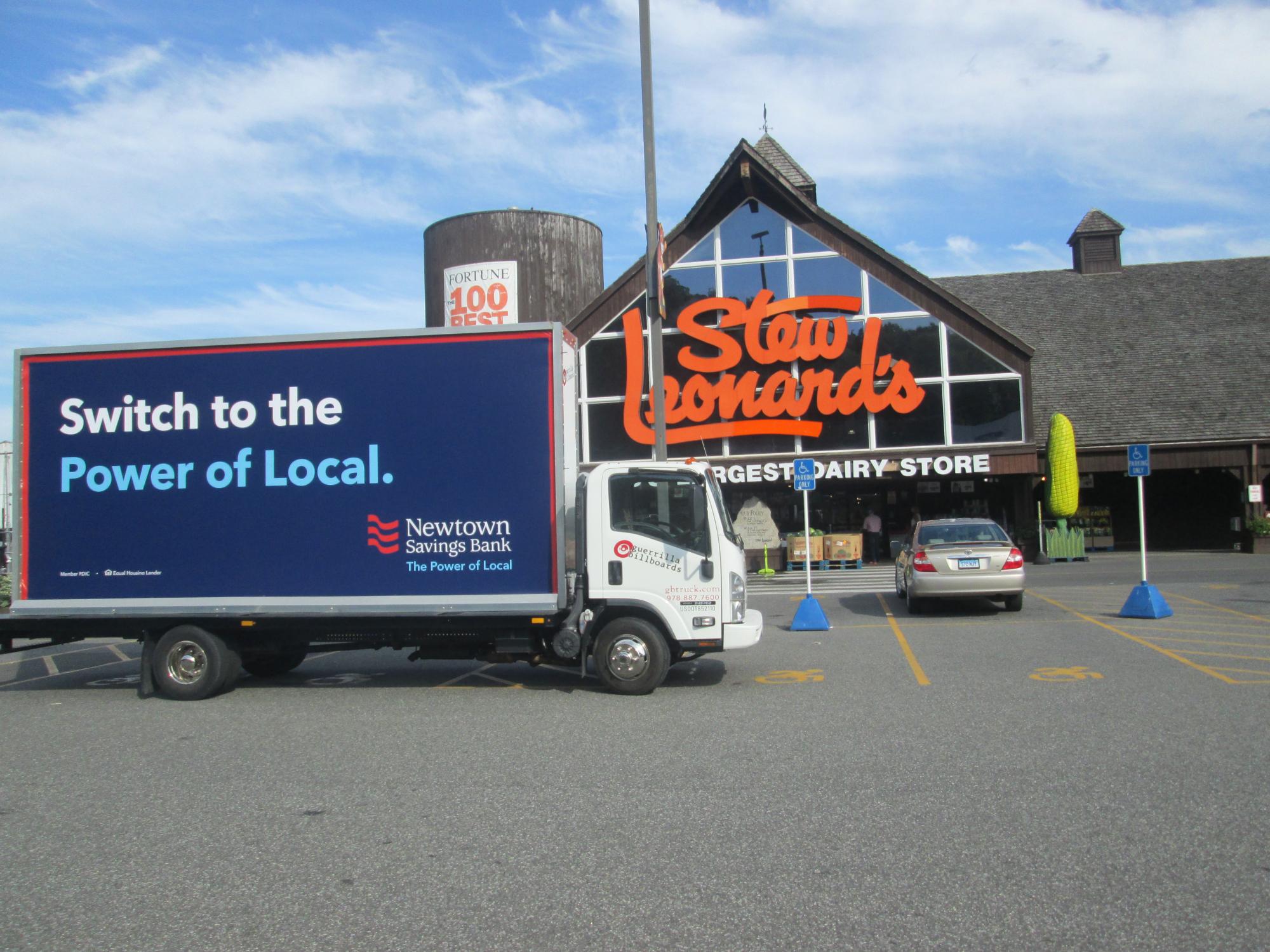 Mobile billboard advertising truck in Danbury CT