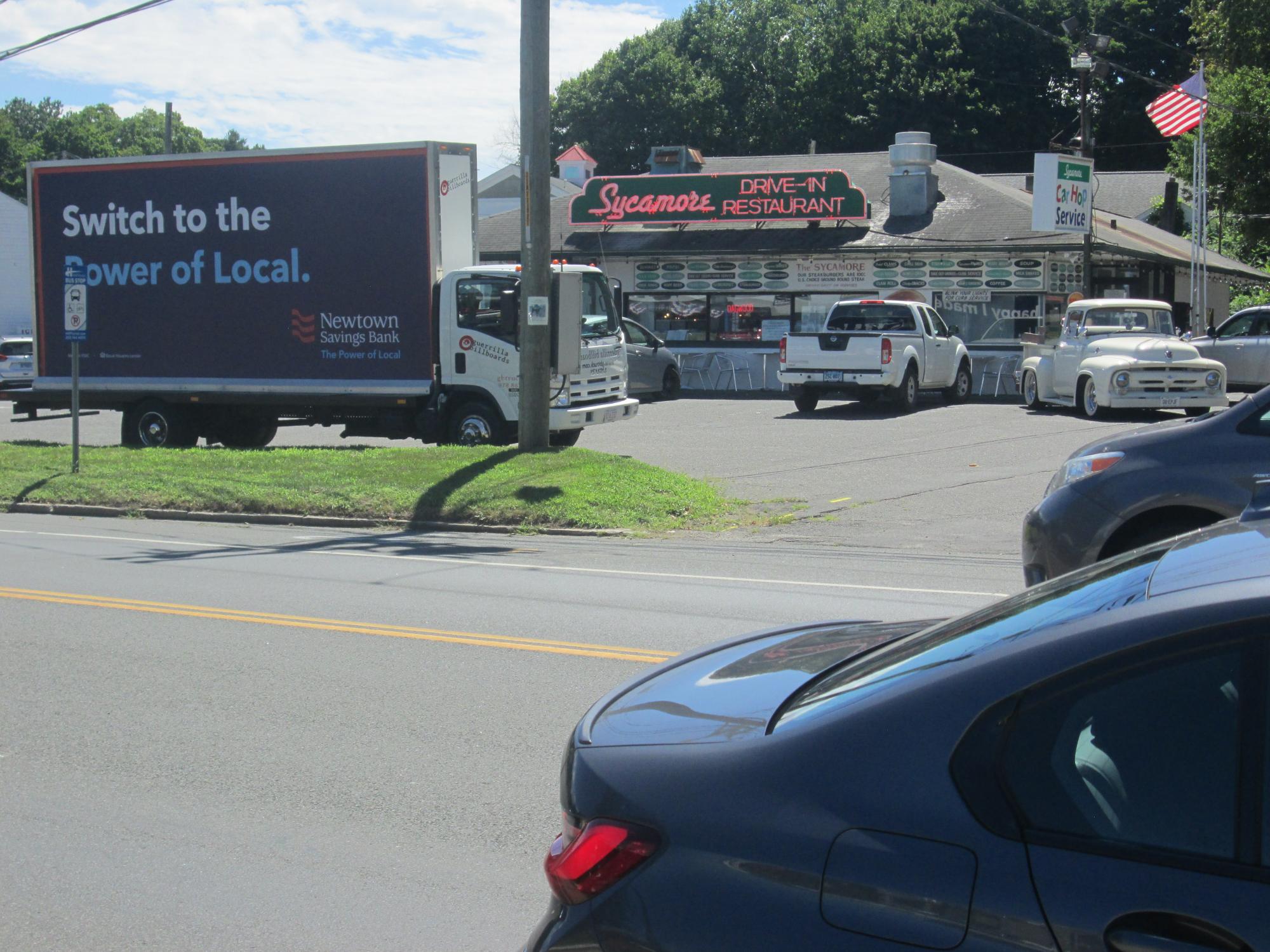Mobile Billboard truck near Bethel CT, August 2022