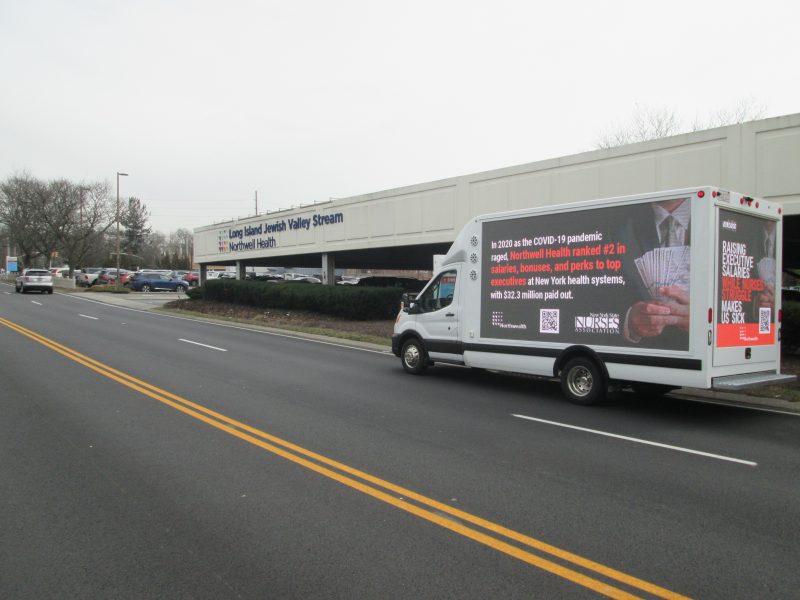 LED Digital mobile billboard truck in Valley Stream, Long Island, NY