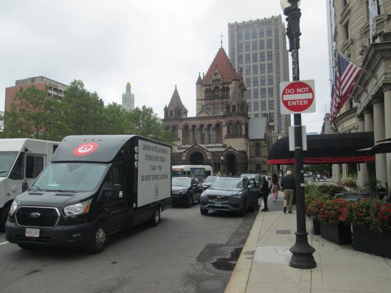 LED digital mobile advertising truck in Boston MA.