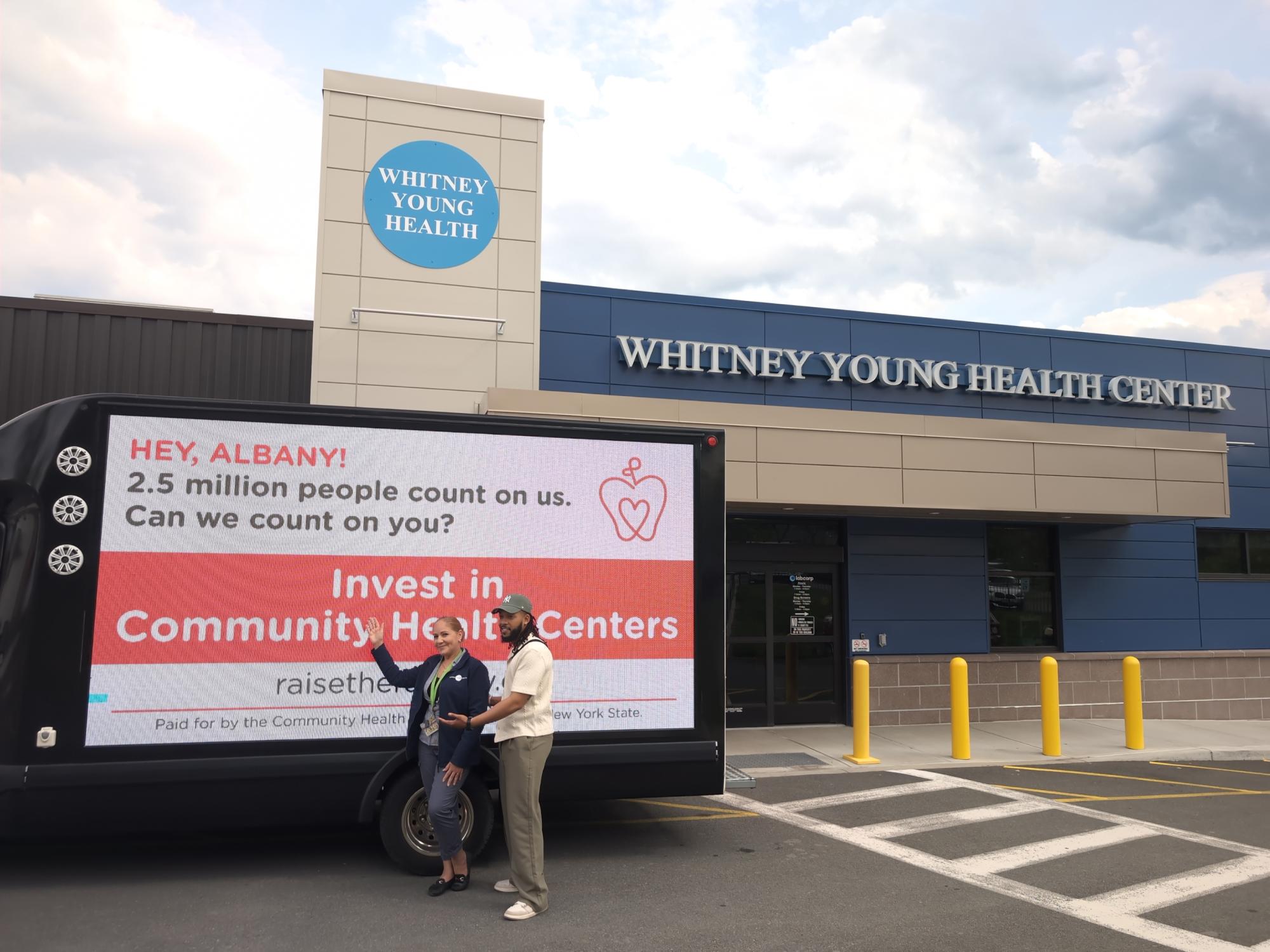 LED advertising truck in Albany NY